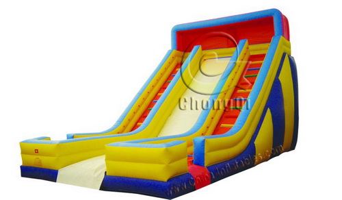 inflatable dry slide